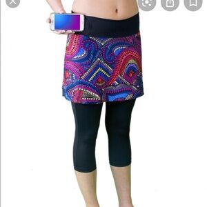 RaesWear colorful Athletic workout skirt large